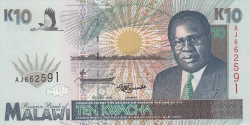 Image #1 of 10 Kwacha 1995 (1. VI.)