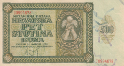 Image #1 of 500 Kuna 1941 (26. V.)