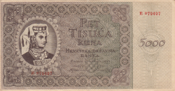 5000 Kuna 1943 (15. VII.)