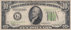 Image #1 of 10 Dollars 1934A - G (mule)