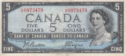 Image #1 of 5 Dollars 1954 (1955-1961)