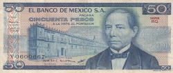 Image #1 of 50 Pesos 1981 (27. I.) - Serie KQ