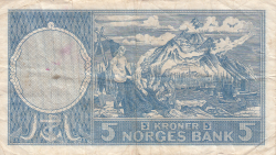 5 Kroner 1957 - E