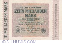 10 Milliarden (10 000 000 000) Mark 1923 (1. X.)