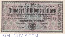 100 Millionen (100 000 000) Mark 1923 (25. IX.) - 1