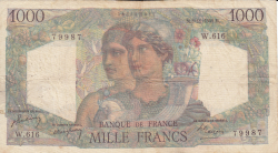 Image #1 of 1000 Francs 1949 (3. XI.)