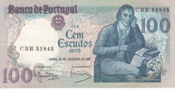 100 Escudos 1981 (24. II.) - signatures Manuel Jacinto Nunes / Luís Carlos de Assunção Braz Teixeira