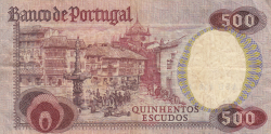 Image #2 of 500 Escudos 1979 (4. X.) - signatures José da Silva Lopes / Walter Waldemar Pego Marques