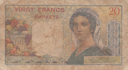 Image #2 of 20 Francs ND (1954-1958)