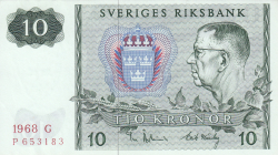 Image #1 of 10 Kronor 1968