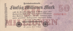 50 Millionen (50 000 000) Mark 1923 (25. VII.)
