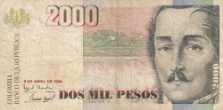 Image #1 of 2000 Pesos 1999 (9. IV.)