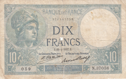 10 Franci 1927 (25. IV.)