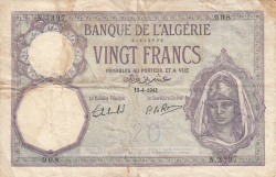 Image #1 of 20 Francs 1941 (12. IV.)
