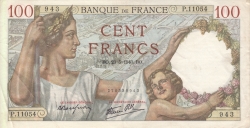 Image #1 of 100 Francs 1940 (23. V.)