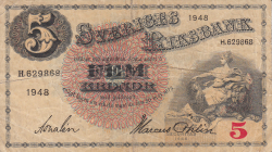 Image #1 of 5 Kronor 1948 - 4