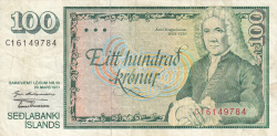 Image #1 of 100 Krónur L.1961 (1981) - signatures G. Hallgrimsson / T. Arnason