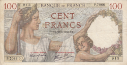 Image #1 of 100 Francs 1940 (25. I.)