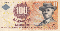 Image #1 of 100 Kroner (19)99 - signatures Nielsen / Heering
