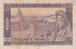 Image #2 of 50 Francs 1960 (22. IX.) (1967)
