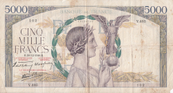Image #1 of 5000 Francs 1940 (26. XII.)