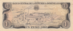 Image #2 of 1 Peso Oro 1984 - semnături Bernardo Vega / Rafael Abinader