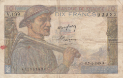 Image #1 of 10 Francs 1949 (7. IV.)