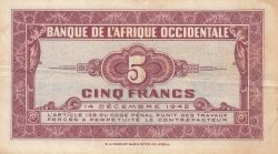 Image #2 of 5 Francs 1942 (14. XII.)