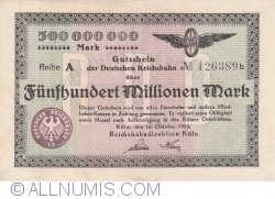 500 Millionen (500 000 000) Mark 1923 (10. X.)