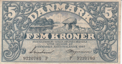 Image #1 of 5 Kroner 1940 - Serie F