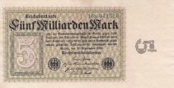 5 Milliarden (5 000 000 000) Mark 1923 (10. IX.) - 2
