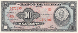 Image #1 of 10 Pesos 1965 (17. II.)