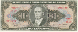 1 Centavo on 10 Cruzeiros ND (1967)