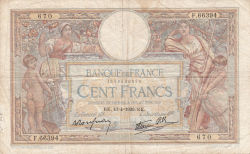 Image #1 of 100 Francs 1939 (13. IV.)