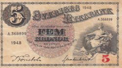 Image #1 of 5 Kronor 1948 - 2