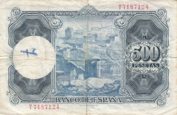 500 Pesetas 1954 (22. VII.)