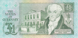 Image #2 of 1 Pound ND (1980-1989) - bancnotă de înlocuire