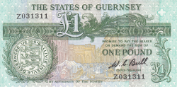 1 Pound ND (1980-1989) - bancnotă de înlocuire