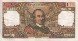 Image #1 of 100 Francs 1968 (5. IX.)