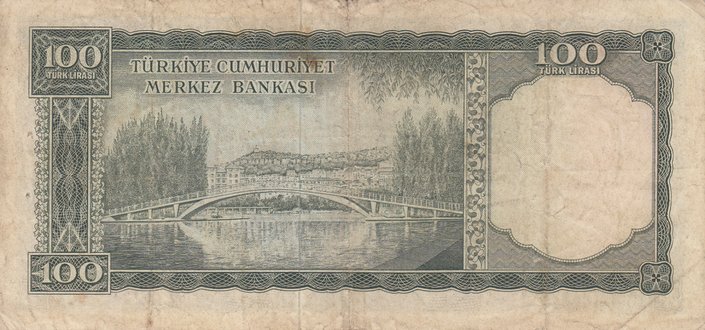 100 Lira L.1930 (1.10.1964), 1961-1965 ND Issue – Law 11 Haziran 