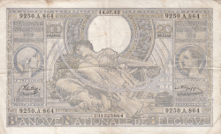 Image #1 of 100 Francs = 20 Belgas 1942 (14. VII.)