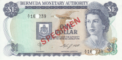 Image #1 of 1 Dolar 1984 (1. V.) - SPECIMEN