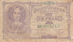 Image #1 of 1 Franc 1918 (12. X.)