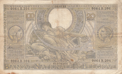 Image #1 of 100 Francs / 20 Belgas 1933 (9. V.)