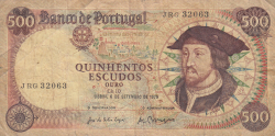 500 Escudos 1979 (6. IX.) - semnături José da Silva Lopes / António José Nunes Loureiro Borges