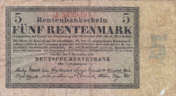 5 Rentenmark 1923 (1. XI.)
