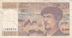Image #1 of 20 Francs 1993