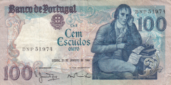 Image #1 of 100 Escudos 1984 (31. I.) - semnături Manuel Jacinto Nunes / Alexandre de Azeredo Vaz Pinto