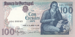 100 Escudos 1984 (31. I.) - semnături Manuel Jacinto Nunes / Alberto José dos Santos Ramalheira