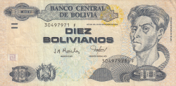 Image #1 of 10 Bolivianos L.1986 (2001)